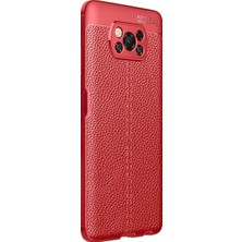 Vendas Xiaomi Poco X3 Deri Desenli Premium Silikon Kılıf