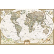 Plustablo National Geographic 2007 Dünya Haritası Poster Duvar Kağıdı
