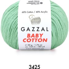 Gazzal Baby Cotton 3425 Su Yeşili 50 gr