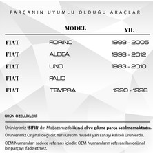 Alpha Auto Part Alfa Romeo-Fiat Albea,palio,tempra, Fiorino Için Pedal Lastiği