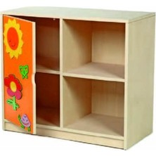 Edutoys FİGÜRLÜ DOLAP 2 BÖLMELİ 1 KAPAKLI