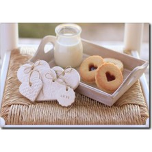 La Vita E Bella Çilekli Turta Temalı Kanvas CP-1007