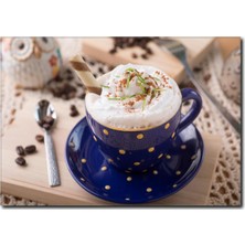 La Vita E Bella Köpüklü Kahve Keyfi Temalı Kanvas Tablo CP-1049