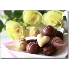 La Vita E Bella Sevgi Dolu Tatlar Temalı Kanvas Tablo CP-1058