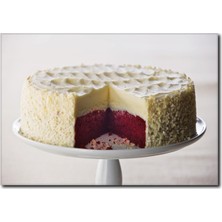 La Vita E Bella İki Renkli Pasta Temalı Kanvas Tablo CP-1086