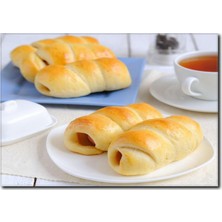 La Vita E Bella Sosisli Çörek Temalı Kanvas Tablo CP-1089