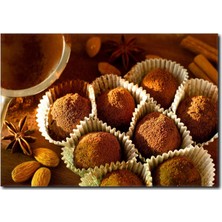 La Vita E Bella Kakao Topları Temalı Kanvas Tablo CP-1093