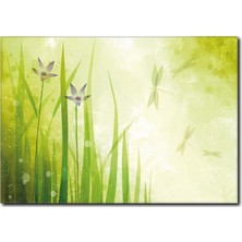 La Vita E Bella Pastel Tonlarda Çiçekler Kanvas Tablo DC-1094