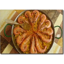 La Vita E Bella Karides Tabağı Kanvas Tablo DZ-1008