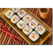La Vita E Bella Sushi Keyfi Temalı Kanvas Tablo DZ-1031