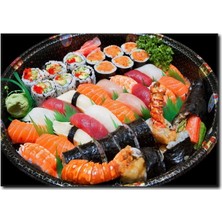 La Vita E Bella Sushi Karnavalı Temalı Kanvas Tablo DZ-1034