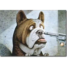 La Vita E Bella Suçlu Köpek Temalı Kanvas Tablo HA-1034