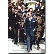 La Vita E Bella Kemal Atatürk ve Arkadaşları Kanvas Tablo KA-1012