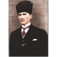 La Vita E Bella Mustafa Kemal Atatürk Temalı Kanvas Tablo KA-1021