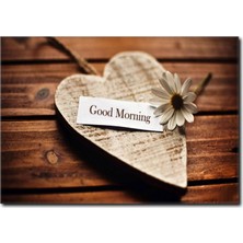 La Vita E Bella Ahşap Zemin Üzerinde Minik Papatya Kanvas Tablo KH-1007