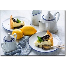 La Vita E Bella Limonlu Tatlar Temalı Kanvas Tablo KH-1044