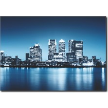 La Vita E Bella Denizden Gökdelen Manzaralı Kanvas Tablo MN-1009