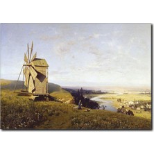 La Vita E Bella Yel Değirmeni Temalı Kanvas Tablo MN-1022