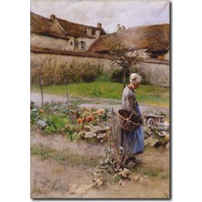 La Vita E Bella Köyde Yaşam Yağlıboya Kanvas Tablo MN-1034