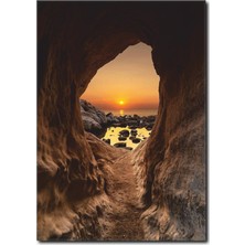 La Vita E Bella Mağaradan Günbatımı Manzarası Kanvas Tablo MN-1038