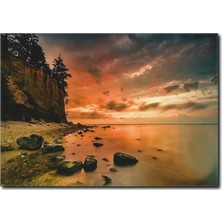 La Vita E Bella Gün Batımı Manzaralı Kanvas Tablo MN-1039