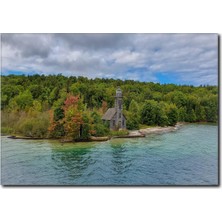 La Vita E Bella Deniz ve Orman Manzaralı Kanvas Tablo MN-1081