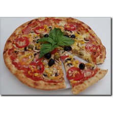 La Vita E Bella Mısırlı Pizza Kanvas Tablo PH-1006