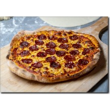 La Vita E Bella Sucuklu Pizza Kanvas Tablo PH-1012