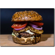 La Vita E Bella Soğanlı Hamburger Kanvas Tablo PH-1024