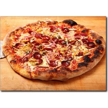 La Vita E Bella Çıtır Pizza Temalı Kanvas Tablo PH-1028