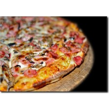 La Vita E Bella Dilimli Karışık Pizza Temalı Kanvas Tablo PH-1038