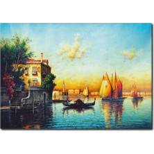 La Vita E Bella Akşam Güneşinde Sandal Keyfi Kanvas Tablo RT-1021