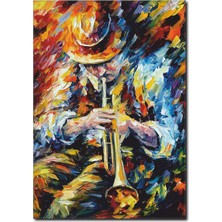 La Vita E Bella Müzisyen Adam Yağlı Boya Kanvas Tablo RT-1037