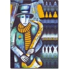 La Vita E Bella Sokak Müzisyeni Kanvas Tablo RT-1044