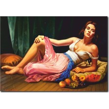 La Vita E Bella Kadın Temalı Yağlı Boya Tablo RT-1049