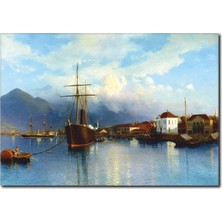 La Vita E Bella Deniz ve Gemi Yağlı Boya Tablo RT-1061