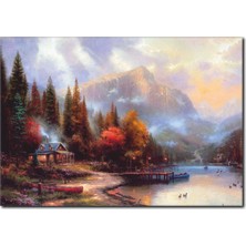 La Vita E Bella Sonbahar Temalı Şık Yağlı Boya Tablo RT-1063