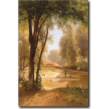 La Vita E Bella Oynayan Çocuklar Temalı Kanvas Tablo RT-1076