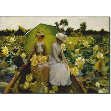 La Vita E Bella Nilüfer Toplayan Kadınlar Temalı Kanvas Tablo RT-1078