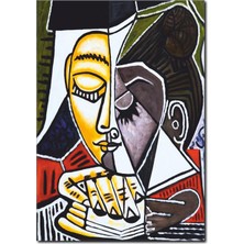 La Vita E Bella Kitap Okuyan Kadın Kanvas Tablo RT-1088