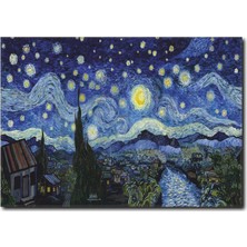 La Vita E Bella Van Gogh Starry Night Kanvas Tablo RT-1096