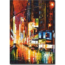 La Vita E Bella Şehirde Yürüyüş Yağlıboya Kanvas Tablo RT-1106