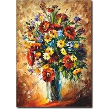 La Vita E Bella Çiçek Buketi Kanvas Tablo RT-1109