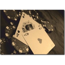 La Vita E Bella Oyun Kartları Kanvas Tablo SB-1024