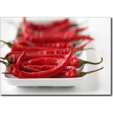 La Vita E Bella Kırmızı Biber Temalı Kanvas Tablo SM-1004