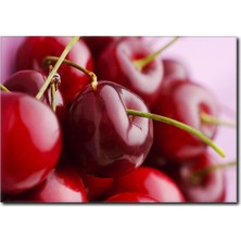 La Vita E Bella Kan Kırmızısı Kiraz Temalı Kanvas Tablo SM-1031