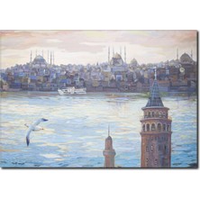 La Vita E Bella Galata Manzaralı Dekoratif Tablo ST-1003