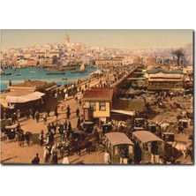 La Vita E Bella Eski Galata Köprüsü Yağlı Boya Tablo ST-1012