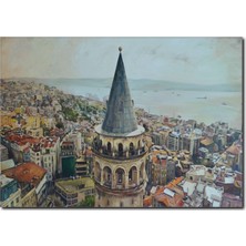 La Vita E Bella Galata Manzaralı Kanvas Tablo ST-1016