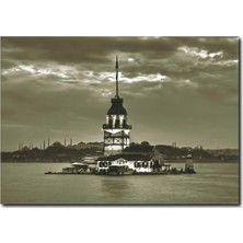 La Vita E Bella Kızkulesi Manzaralı Kanvas Tablo ST-1028